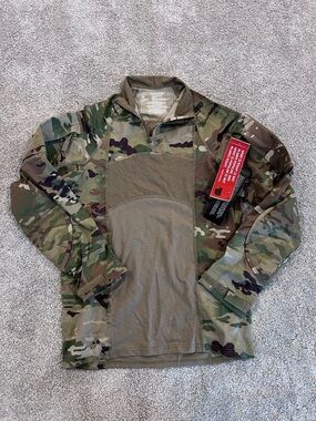 Military Massif FR Army Combat Shirt Flame Resistant Zipper Medium Long Sleeve,
